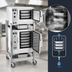 Thumbnail image #3 for AccuTemp Steam'N'Hold Two-Compartment Boilerless Convection Steamer with Stand and Casters, Electric, 240V