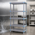 Thumbnail image #3 for Quantum Millenia 72 Inch x 21 Inch x 86 Inch 5-Shelf Polymer Shelving Unit with Dunnage Stand