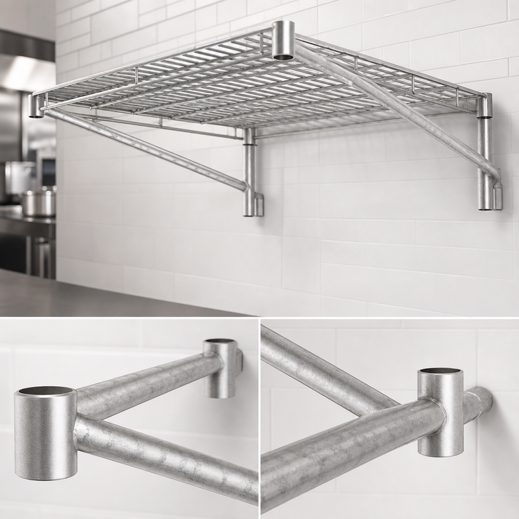 Product image #3 for Eagle Group 3-Sided Double Truss Stainless Steel Frame, 60"W x 30"D