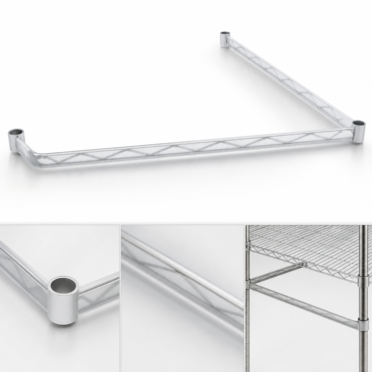 Product image #3 for Eagle Group DTF1824-S 3-Sided Double Truss Frame, Stainless Steel Finish, 24" W x 18" D