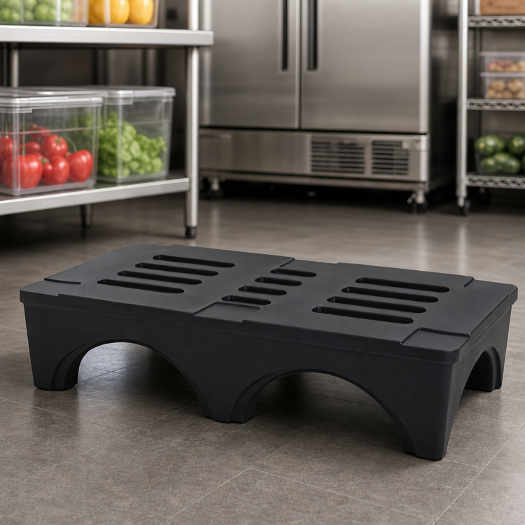 Product image #3 for Black Polyethylene Dunnage Rack, 48 x 36 x 12 Inches, 3,500 lb. Capacity
