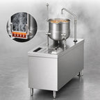 Thumbnail image #3 for Crown DMT-6 Single 6 Gallon Direct Steam Tilting Kettle with 24 Inch Cabinet Base