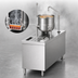 Thumbnail image #3 for Crown DMT-6 Single 6 Gallon Direct Steam Tilting Kettle with 24 Inch Cabinet Base