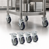 Thumbnail image #3 for Krowne Royal Series 4-Inch Locking Plate Caster Set with 3-1/2 x 3-1/2 Plate