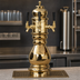 Thumbnail image #3 for Glastender Black Forest 2-Faucet Air-Cooled Countertop Draft Dispensing Tower, Polished Brass