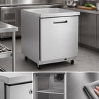 Thumbnail image #3 for Kelvinator Commercial KCHUC27F 27-Inch 1-Door Undercounter Freezer, 6.5 Cu. Ft., Stainless Steel, Auto Defrost