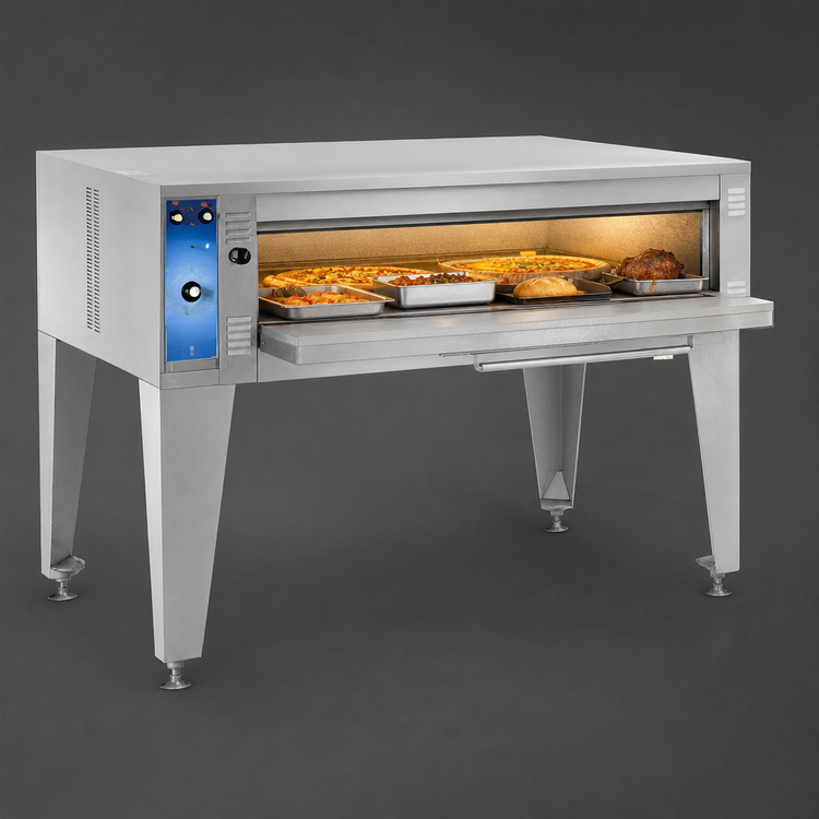 Product image #3 for Bakers Pride Super Deck Series Single Deck Electric Bake/Roast Deck Oven, 57" W x 36" D x 12" H Cavity