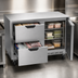 Thumbnail image #3 for Beverage Air 48-Inch Two-Section Undercounter Freezer With 2 Drawers and 1 Solid Door