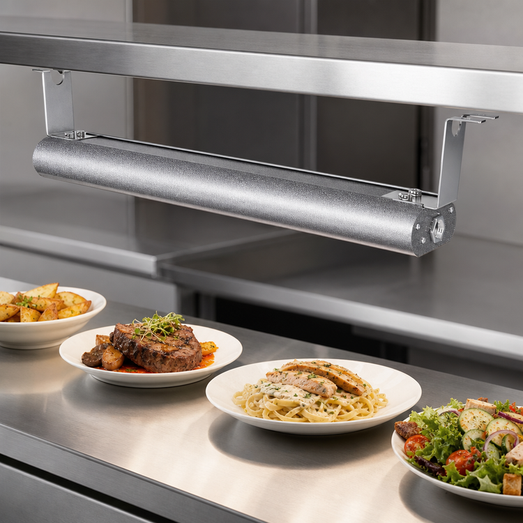 Product image #3 for Vollrath 24-Inch Low-Profile Unlighted Strip Heat Lamp — 553W 120V (FC-4SH-24120-SI-IN)