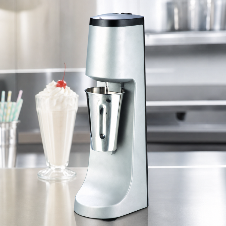 Product image #3 for Omcan USA Single-Spindle Milkshake Maker, 0.6 Liter, Stainless Steel, 1/2 HP, 110V