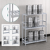 Thumbnail image #3 for Adjustable Aluminum Keg Storage Rack for 4 Half Barrels or 12 1/6 Barrels, 48 x 17 x 68 Inches