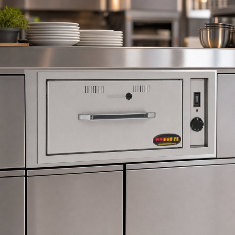 Product image #3 for RedHots Built-In Single-Drawer Stainless Steel Warming Drawer, 240V