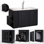 Thumbnail image #3 for Everest Refrigeration EBD2-BB Two-Section Back Bar & Direct Draw Keg Refrigerator Combo, 20 Cu. Ft., 1/2 Barrel, Single Faucet, Black