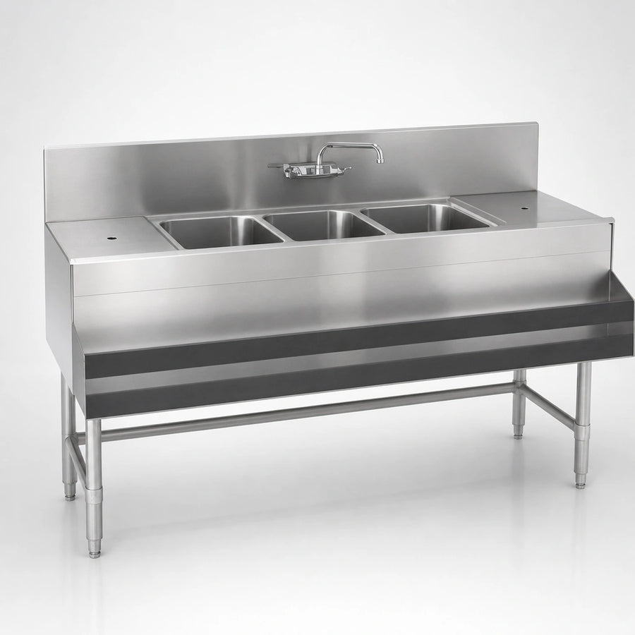Three Compartment Sink Bowls