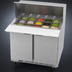 Thumbnail image #4 for Beverage-Air 36-Inch 2-Section Mega Top Refrigerated Prep Table with 15-Pan Opening