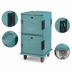 Thumbnail image #4 for Cambro Ultra Camcart® Non-Electric Front-Loading Double-Compartment Insulated Food Pan Cart, Security Package, Slate Blue