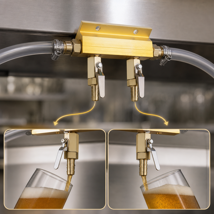 Product image #3 for Krowne 2-Way Beer Dispenser Manifold