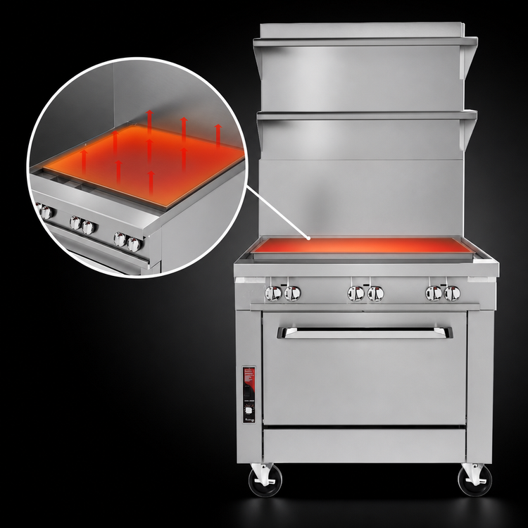 Product image #3 for Southbend Platinum 24-Inch Heavy Duty Gas Modular Uniform Hot Top Range