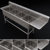 Thumbnail image #3 for John Boos Pro-Bowl 4-Compartment Sink with Right-Hand Drainboard, 24
