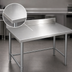Thumbnail image #3 for Spec-Master 30 Inch x 24 Inch 14 Gauge Stainless Steel Work Table with 4-1/2 Inch Backsplash