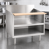 Thumbnail image #3 for La Rosa 90-Inch x 26-Inch Stainless Steel Equipment Stand with Open Cabinet Base and Cutting Board