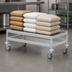 Thumbnail image #3 for Fermostock Mobile Louvered Aluminum Dunnage Rack, 47 x 22 x 17 Inches, 800 lb Capacity