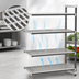 Thumbnail image #3 for Cambro Camshelving Elements XTRA 4-Shelf Stationary Add-On Polymer Shelving Unit, 24 x 30 x 84 Inches, Speckled Gray
