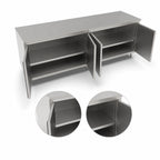 Thumbnail image #3 for John Boos 4CH4-2496 Enclosed Stainless Steel Work Table with Hinged Doors, 96"W x 24"D, 14-Gauge 300 Series Flat Top