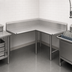 Thumbnail image #3 for John Boos Pro-Bowl Left-To-Right L-Shaped Corner Clean Dishtable, 84-Inch End x 60-Inch Machine Side, 16-Gauge Stainless Steel
