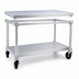 Thumbnail image #3 for New Age 72-Inch x 24-Inch Aluminum Equipment Stand with Removable 12-Gauge Top and Adjustable Undershelf