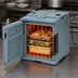 Thumbnail image #4 for Cambro Ultra Pan Carrier H-Series Heated Front-Loading Insulated Food Carrier, 1-Compartment, 110V, Slate Blue
