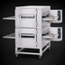 Thumbnail image #3 for Lincoln Impinger I 1400 Series Double Stack Electric Conveyor Oven Package with Glass Access Windows and Low Stand