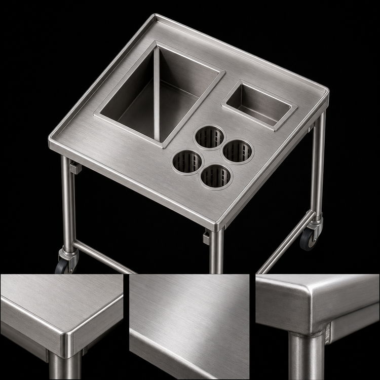 Product image #3 for Director's Choice DCS3030-TSND 30" Mobile Tray, Silverware, and Napkin Dispenser Unit