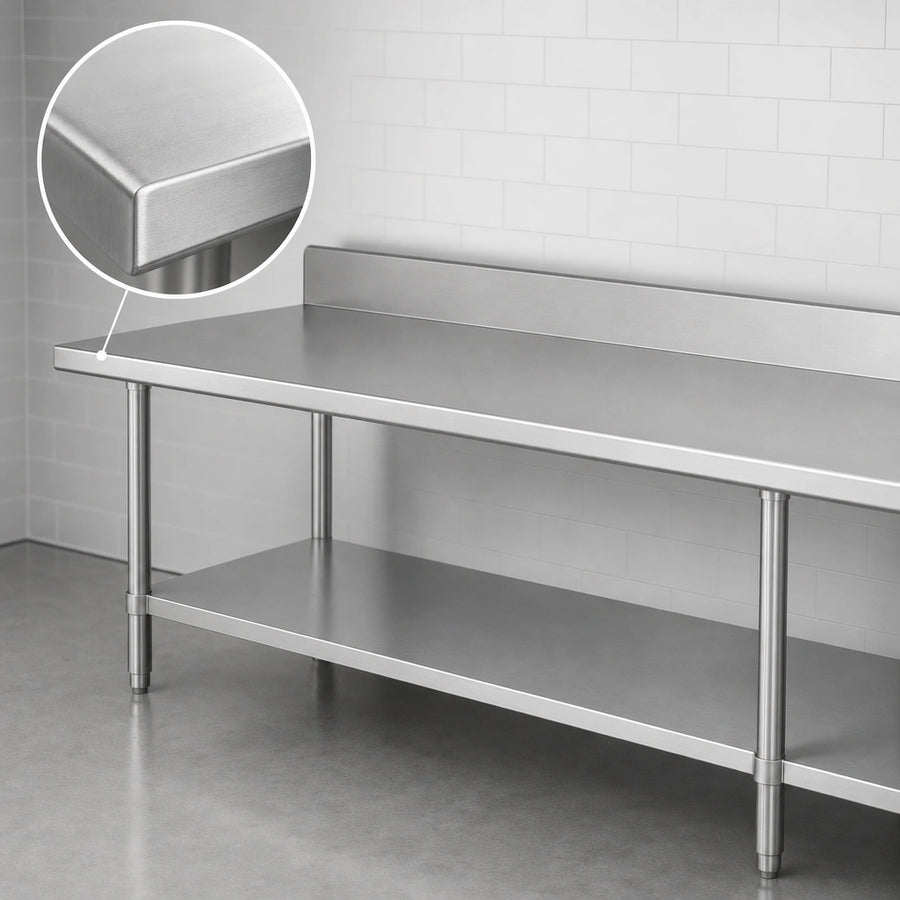 16-Gauge 300-Series Stainless Steel Top