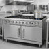 Thumbnail image #2 for Titan JTRH-10 Heavy Duty 60-Inch 10-Burner Gas Range with Cabinet Base
