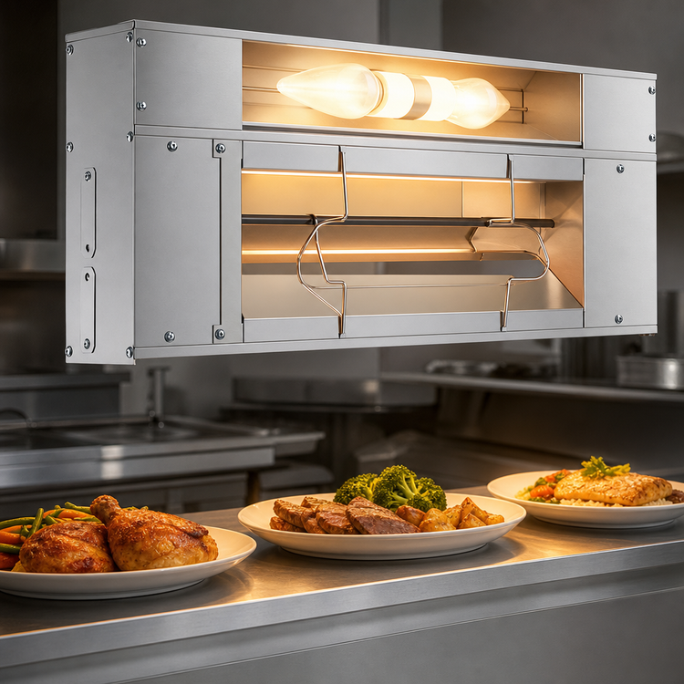 Product image #3 for Hatco Glo-Ray 36-Inch Lighted Infrared Strip Heater, Standard Wattage, Aluminum, 755 Watts