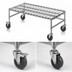 Thumbnail image #3 for Mobile Wire Dunnage Rack, 36 x 18 x 14 Inches, Chrome, 800 lb Capacity