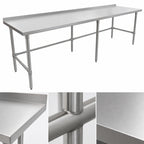 Thumbnail image #3 for John Boos Stallion ST6R1.5-30120SBK Stainless Steel Work Table, 120"W x 30"D, 16-Gauge 300 Series Top, 1-1/2" Rear Backsplash