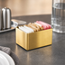 Thumbnail image #3 for American Metalcraft Gold Stainless Steel Rectangular Sugar Packet Holder