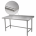 Thumbnail image #3 for Advance Tabco TFSS-306 72 Inch x 30 Inch Stainless Steel Work Table with 1-1/2 Inch Rear Backsplash, Open Base