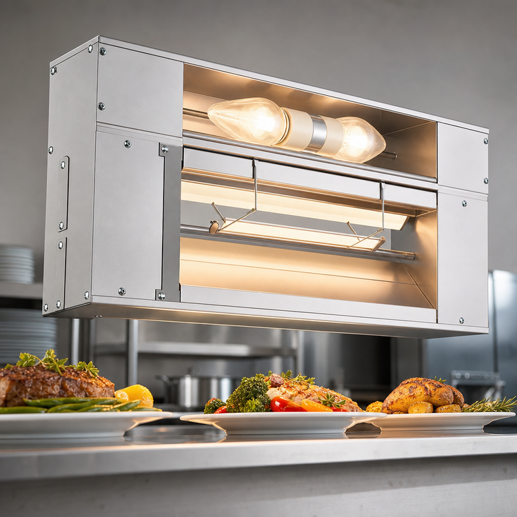 Product image #3 for Hatco Glo-Ray 48-Inch Lighted Infrared Strip Heater, Standard Wattage