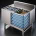 Thumbnail image #3 for Sapphire 24-Inch Wide Underbar Ice Bin with 10-Circuit Cold Plate, 77-Lb Capacity