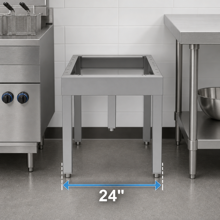 Product image #3 for Garland 24-Inch Stainless Steel Open Base Equipment Stand