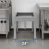 Thumbnail image #3 for Garland 24-Inch Stainless Steel Open Base Equipment Stand