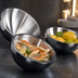 Thumbnail image #3 for American Metalcraft Angled Double-Wall Stainless Steel Serving Bowl, 108 oz., 10 Inch Diameter x 5 Inch H