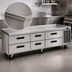 Thumbnail image #3 for Delfield Low Profile Refrigerated Equipment Stand with 6 Drawers, 96-1/4 Inch Wide