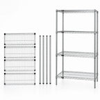Thumbnail image #3 for Quantum WR86-2424C Chrome Wire Shelving Starter Unit, 24"W x 24"D x 86"H, 4 Shelves, 600-800 lb. per Shelf