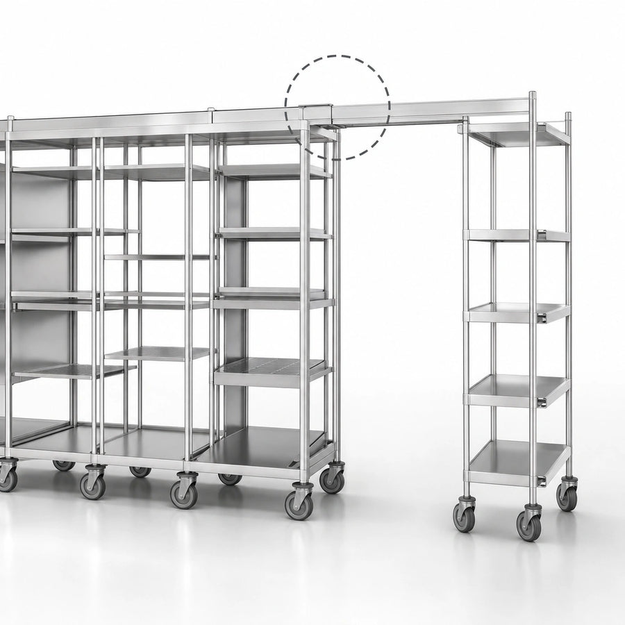 Track Shelving End Unit Kit