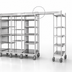 Thumbnail image #3 for Metro TOP-TRACK Super Erecta & Super Adjustable Stationary End Unit Kit for Track Shelving, 24 Inch Wide, Stainless Steel