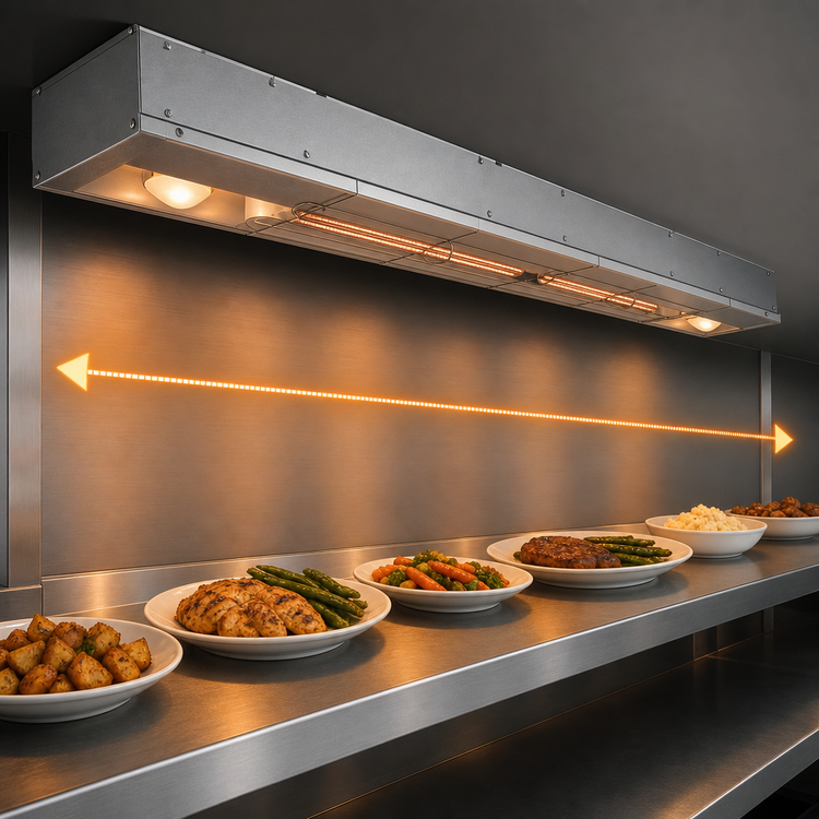 Product image #3 for Hatco Glo-Ray 84-Inch Single Unlighted Infrared Strip Heater